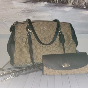 Classic Coach Purse with matching Wallet